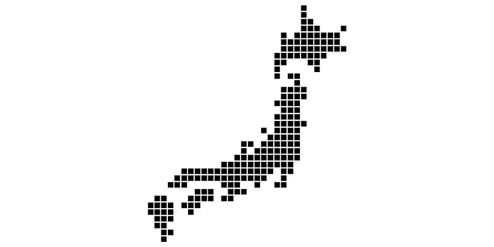 日本地図のイラスト
